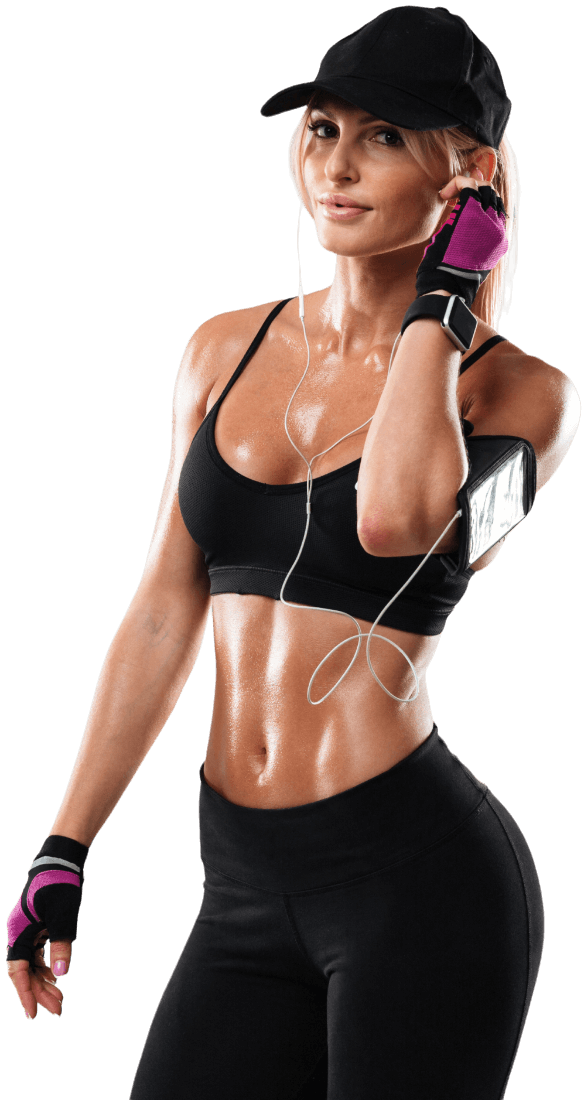 Person checking BMI results